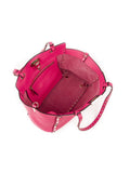 Small Rockstud Trapeze Tote - Fuschia