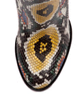Christian Louboutin - Adox Python Booties - Multi / Black - ForwardModa