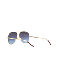 Dior - Astral Aviator Sunglasses - Burgundy Gold / Gray Petrol Gradient - ForwardModa