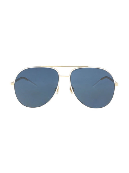 Dior - Astral Aviator Sunglasses - White Gold / Blue - ForwardModa