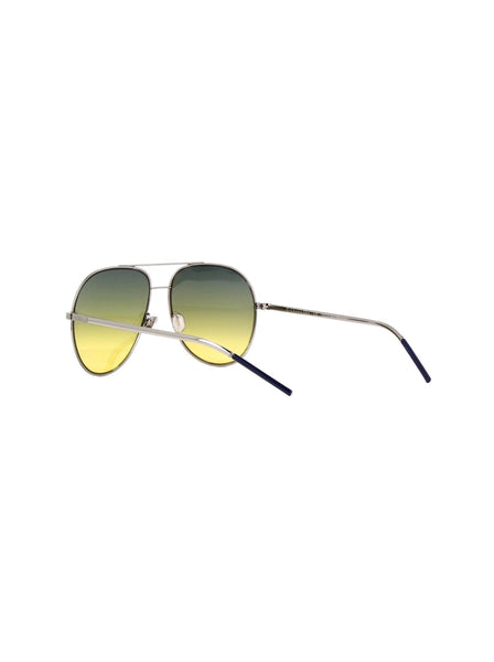 Dior - Astral Aviator Sunglasses - Blue Ruthenium / Green Yellow Gradient - ForwardModa