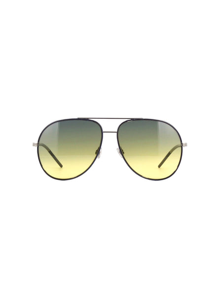 Dior - Astral Aviator Sunglasses - Blue Ruthenium / Green Yellow Gradient - ForwardModa