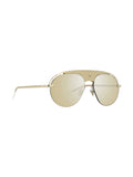 Evoluti2 Aviator Sunglasses - Gold / Ivory Mirrored