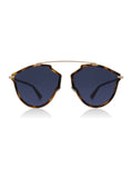 So Real Rise Sunglasses - Dark Havana & Gold / Blue