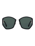 Dior - Addict2 Geometric Sunglasses - Black / Green - ForwardModa