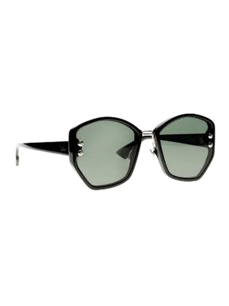 Dior - Addict2 Geometric Sunglasses - Black / Green - ForwardModa
