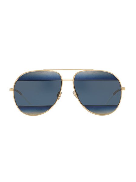 Split 1 Sunglasses - Gold / Blue
