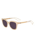 Diorama1 Sunglasses - Red & Gold / Dark Purple