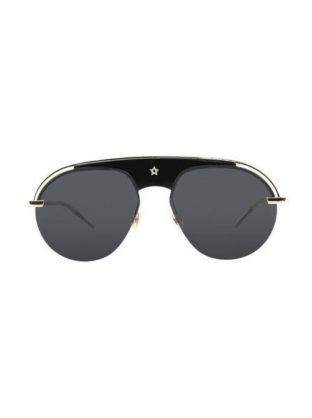 Evolution Aviator Sunglasses - Black Gold / Gray