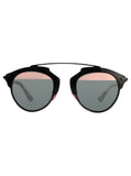 So Real Sunglasses - Black & Havana / Grey Rose Gold