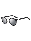 Dior - 0209S Round Sunglasses - Black Palladium / Silver Mirrored - ForwardModa