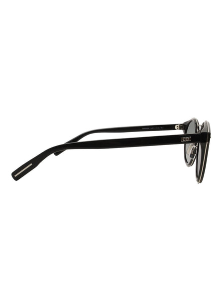 Dior - 0209S Round Sunglasses - Black Palladium / Silver Mirrored - ForwardModa