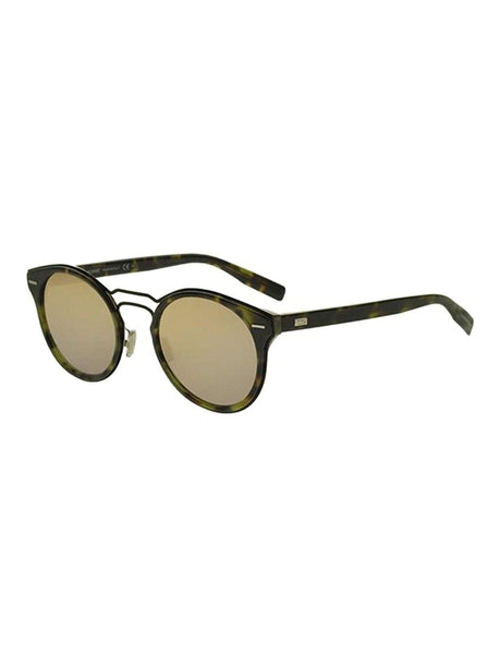 Dior - 0209S Round Sunglasses - Havana Matte Black / Gray Ivory - ForwardModa