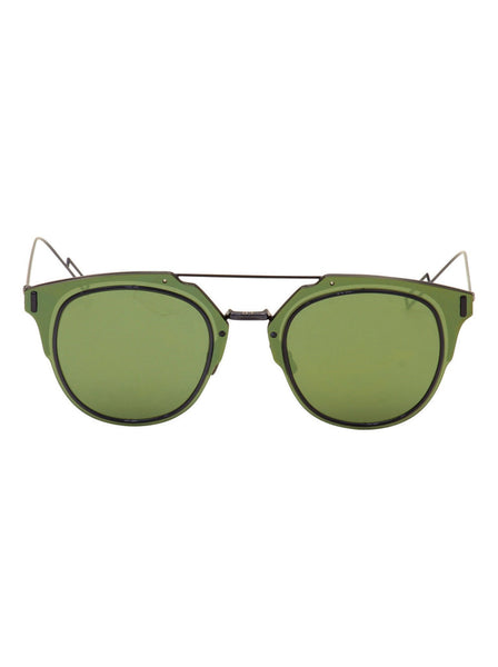 DiorComposit 1.0 Square Sunglasses - Shiny Green / Green Light Green