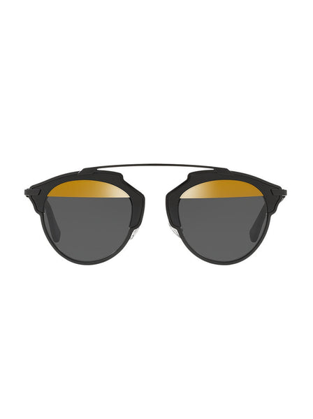 So Real Sunglasses - Black / Grey & Gold