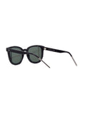 Step Geometric Sunglasses - Black / Gray Extra White Mirrored