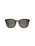 Step Square Sunglasses - Havana / Brown Green