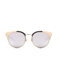 Dior - Amani Small Cat Eye Sunglasses - Gold / Extra White - ForwardModa