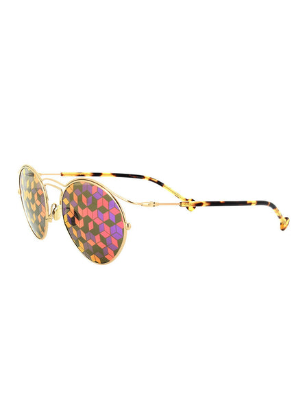 Diororigins1 Sunglasses - Gold Havana / Brown
