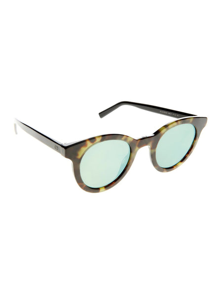 Dior - Blacktie218S Cat Eye Sunglasses - Green Havana Black / Gray Green Mirrored - ForwardModa