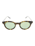 Dior - Blacktie218S Cat Eye Sunglasses - Green Havana Black / Gray Green Mirrored - ForwardModa