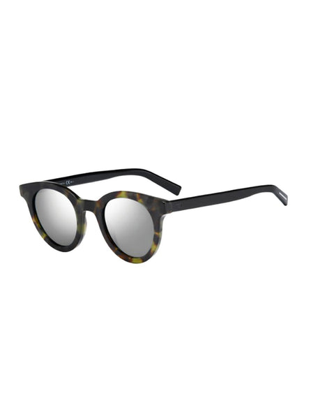 Dior - Blacktie218S Cat Eye Sunglasses - Green Havana Black / Gray Green Mirrored - ForwardModa