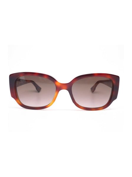 Night2 Rectangle Sunglasses - Havana / Brown Gradient