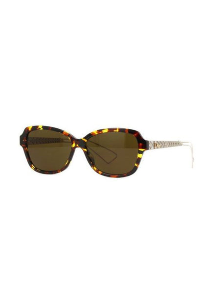 Dior - Ama5N Wayfarer Sunglasses - Dark Havana / Brown - ForwardModa