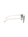 Reflected Aviator Sunglasses - Gold White / Green