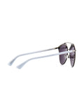 Reflected Aviator Sunglasses - Dark Ruthenium Blue / Blue Sky Mirror