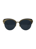 Dior - Amaclub Cat Eye Sunglasses - Red Gold Matte Blue / Blue - ForwardModa