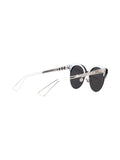 Dior - Amaclub Cat Eye Sunglasses - Silver Matte Blue / Gray Silver Mirrored - ForwardModa