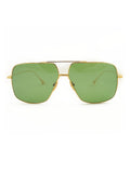 Flight .005  Aviator Sunglasses - Gold / Vintage Green