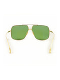 Flight .005  Aviator Sunglasses - Gold / Vintage Green