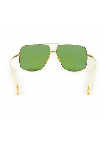 Flight .005  Aviator Sunglasses - Gold / Vintage Green