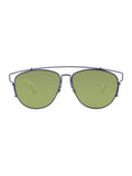 Technologic Sunglasses - Navy / Ivory / Green Mirrored