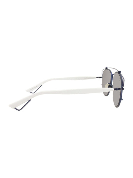 Technologic Sunglasses - Navy / Ivory / Green Mirrored