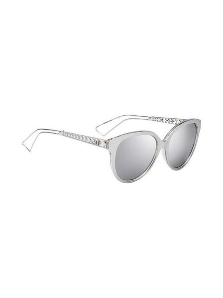 Diorama2 Sunglasses - Silver Palladium / White