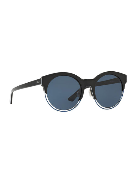 Sideral1 Round Sunglasses - Black / Blue
