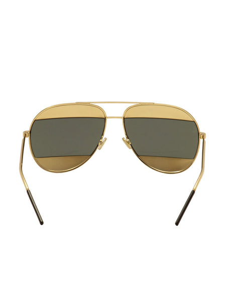 Split 1 Sunglasses - Gold / Gold & Gray
