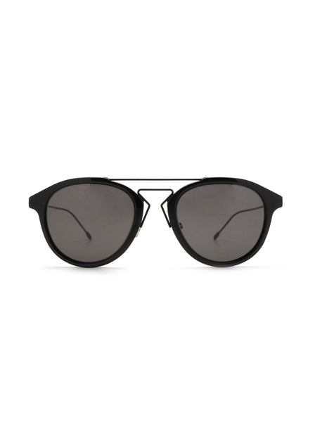 Dior - Blacktie226S Circle Sunglasses - Matte Black / Gray - ForwardModa