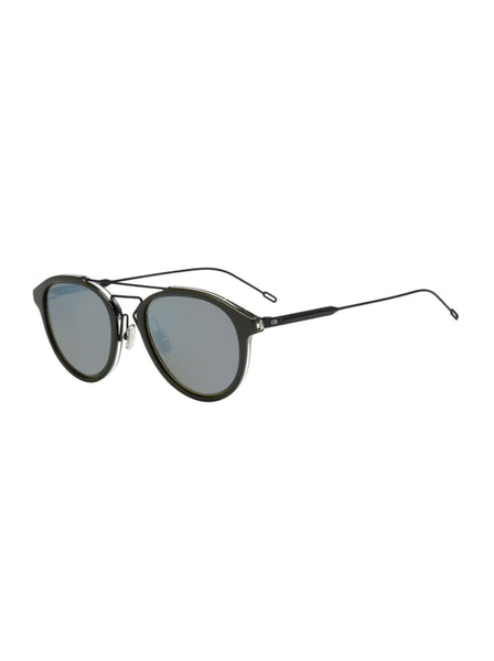 Dior - Blacktie226S Circle Sunglasses - Matte Black / Dark Gray Mirrored - ForwardModa