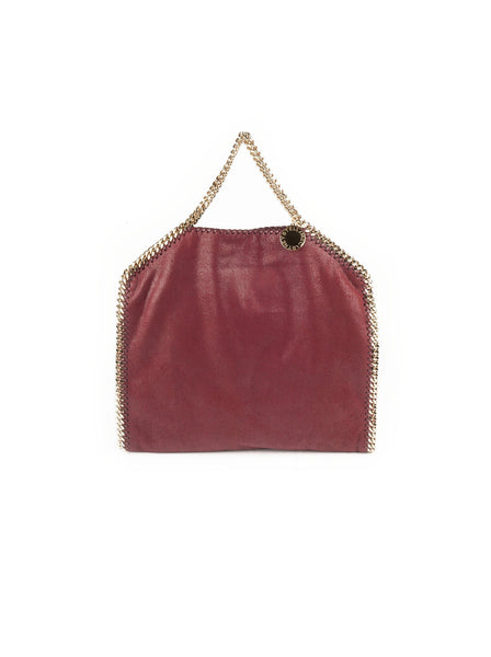 Falabella Faux Leather Fold-over Tote - Red