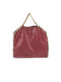 Falabella Faux Leather Fold-over Tote - Red