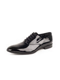 Salvatore Ferragamo - Belshaw Patent Leather Balmoral Oxford - Black - ForwardModa