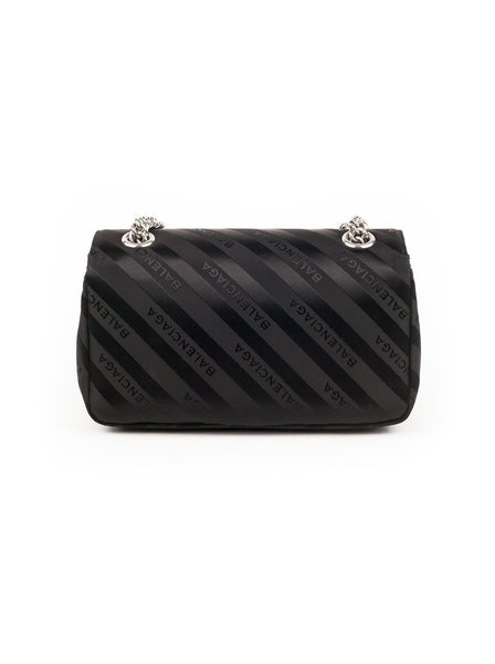 Lock Small Shoulder Bag - Black