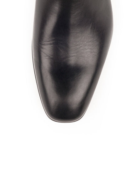 Leather Roadie Chelsea Ankle Boot - Black