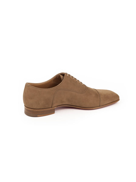 Nubuck Greggo Flat Balmoral Oxfords - Tan