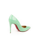 Pigalle Follies Patent Leather Point-Toe Pumps - Mint