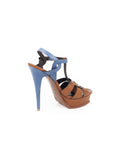 Tribute Multi Color Leather Sandal - Brown / Blue